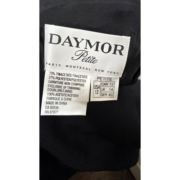 Daymor Petite Black Sleeveless Whimsy goth  Formal Gown Mother of Bride Beaded T - Picture 6 of 7